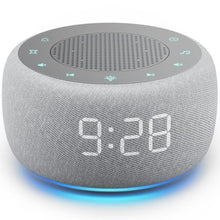 Load image into Gallery viewer, Buffbee Alarm Clock with Sound Machine for Bedrooms 2-in-1 White Noise Machine for Sleep, Gentle Wake-Up with Soft Alarm Sounds, Ambient Night Light, Plug-in, Sleep Better, Wake Gently_1
