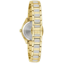 Load image into Gallery viewer, Bulova Crystal Mother-of-Pearl Dial and Gold-Tone Bracelet Watch | 28.5mm | 98L306_7177
