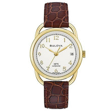 Load image into Gallery viewer, Bulova Ladies' Joseph Commodore Limited Edition Automatic Brown Leather Watch 34.4mm - 97M117_1
