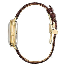 Load image into Gallery viewer, Bulova Ladies' Joseph Commodore Limited Edition Automatic Brown Leather Watch 34.4mm - 97M117_7174
