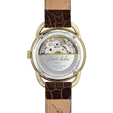 Load image into Gallery viewer, Bulova Ladies' Joseph Commodore Limited Edition Automatic Brown Leather Watch 34.4mm - 97M117_7175
