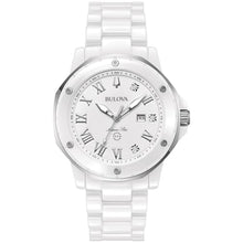 Load image into Gallery viewer, Bulova Ladies' Marc Anthony Marine Star White Ceramic and Stainless Steel 3-Hand Quartz Watch Style: 98P222_1

