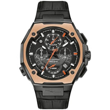 Load image into Gallery viewer, Bulova Marc Anthony Mens Series X Limited Edition Chronograph High Performance Quartz Diamond Black Ion-Plated Watch, Black Dial Style: 98B402, TwoTone_1
