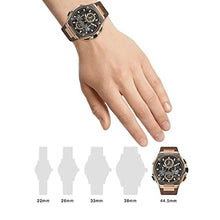 Load image into Gallery viewer, Bulova Men's Precisionist X Chronograph Special Edition Brown Leather Strap Watch | 44.5mm | 98B356, RoseGoldBrownLeatherStrap_1455
