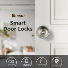 Load image into Gallery viewer, Buoan Fingerprint Door Lock, Smart Fingerprint Door Knob with Lock, Biometric Door Lock, Keyless Thumbprint Entry Door Lock for Bedrooms, Hotels, Apartments, Offices and Garages, Silver_5995
