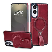 Load image into Gallery viewer, Butaiga for Samsung Galaxy S25 Edge Case Leather with Stand, Burgundy_1
