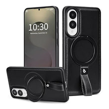Load image into Gallery viewer, Butaiga for Samsung Galaxy S25 Edge Case Leather with Stand, Black_1
