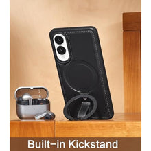 Load image into Gallery viewer, Butaiga for Samsung Galaxy S25 Edge Case Leather with Stand, Black_3621
