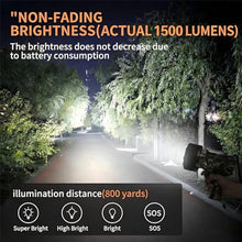 Load image into Gallery viewer, BUYSIGHT Turbo 2000000LM Rechargeable Spotlight Flashlight, IP67 Impact Resistant Searchlight, Foldable Stand Red Filter Waterproof Hunting Lamp(Camouflage Green), CamouflageGreen_4927
