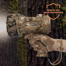 Load image into Gallery viewer, BUYSIGHT Turbo 2000000LM Rechargeable Spotlight Flashlight, IP67 Impact Resistant Searchlight, Foldable Stand Red Filter Waterproof Hunting Lamp (Camouflage Grey), CamouflageGrey_4662
