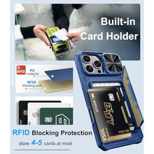 Load image into Gallery viewer, BXYJY for iPhone 16 Pro Max Case Wallet, Card Holder (4-5 Cards), Blue_995
