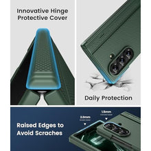 Load image into Gallery viewer, BXYJY for Samsung Galaxy Z Fold 7 Case Slim with Kickstand, Full Hinge Protection, Tempered Screen Protector, Shockproof Cover, Daily Drop Protective Phone Case for Samsung Galaxy Z Fold7 2025, Green_4377

