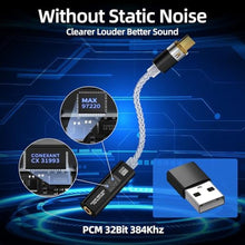Load image into Gallery viewer, BZINK USB C to 3.5mm with CX31993 &amp; MAX97220 DAC Headphone Adapter, Black_605
