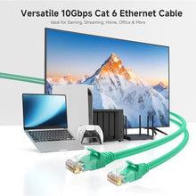 Load image into Gallery viewer, Cable Matters 10Gbps Snagless Cat 6 Ethernet Cable, 14ft, Green_1019

