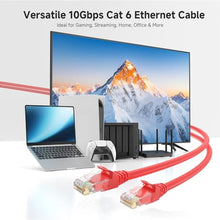 Load image into Gallery viewer, Cable Matters 10Gbps Snagless Cat 6 Ethernet Cable, 30ft, Red_1398
