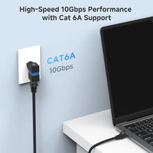 Load image into Gallery viewer, Cable Matters 2-Pack 10Gbps 360 Rotatable Cat 6A Ethernet Adapter, Black_3989
