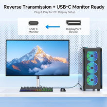 Load image into Gallery viewer, Cable Matters 40Gbps Bidirectional USB C to DisplayPort 2.1 Cable, 6ft/1.8m, Black_145
