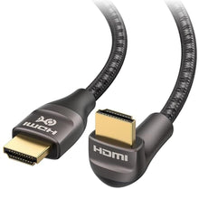 Load image into Gallery viewer, Cable Matters 48Gbps 8K Right Angle HDMI Cable, 90 Degree, 6.6ft, Black_1
