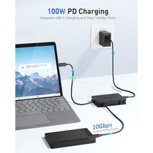 Load image into Gallery viewer, Cable Matters 8-in-1 Portable 40Gbps USB4 Hub Dual DisplayPort, black_1099
