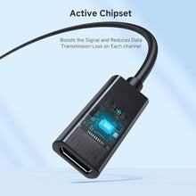 Load image into Gallery viewer, Cable Matters Active DisplayPort Extension Cable, DP 1.4, 16ft / 5m, Black_945
