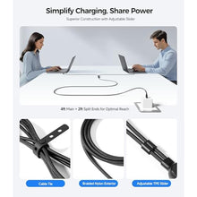 Load image into Gallery viewer, Cable Matters Braided 2-in-1 USB C to USB C Cable, 6ft, 140W Charging, Black_235
