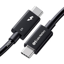 Load image into Gallery viewer, Cable Matters [Intel Certified] 80Gbps Thunderbolt 5 Cable, 1.6ft / 0.5m, Black_1
