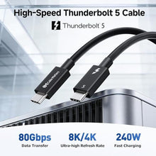 Load image into Gallery viewer, Cable Matters [Intel Certified] 80Gbps Thunderbolt 5 Cable, 1.6ft / 0.5m, Black_389
