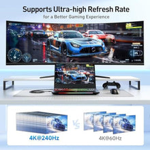 Load image into Gallery viewer, Cable Matters Unidirectional USB C to DisplayPort 1.4 Cable, 3.3ft, Black_182
