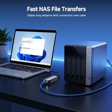 Load image into Gallery viewer, Cable Matters USB C to 10Gb Ethernet Adapter, Low-Heat and Silent, Silver_500
