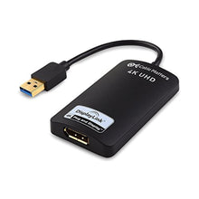 Load image into Gallery viewer, Cable Matters USB to 4K DisplayPort Adapter, USB 3.0 to DP, for Windows, black_1
