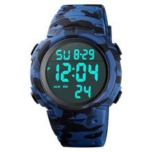 Load image into Gallery viewer, CakCity Men's Digital Sports Watch,50M Water Resistant,50mm Large Face,Stopwatch,Alarm,EL Backlight,Black,Ideal for Sport,Referee,Outdoor Work,Running Training &amp; Daily Wear, BlueCamouflage_1
