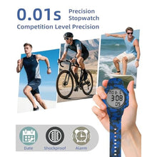 Load image into Gallery viewer, CakCity Men's Digital Sports Watch,50M Water Resistant,50mm Large Face,Stopwatch,Alarm,EL Backlight,Black,Ideal for Sport,Referee,Outdoor Work,Running Training &amp; Daily Wear, BlueCamouflage_290
