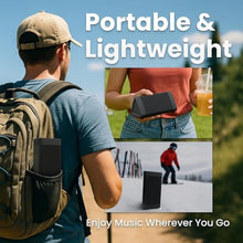 Load image into Gallery viewer, Cambridge Soundworks OontZ Shower Plus Edition Bluetooth Speaker, IPX7 Waterproof Portable Wireless Speaker, up to 100 unobstructed feet Wireless Range, BlackWaterproof_211
