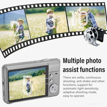 Load image into Gallery viewer, Cameras for Photography, DV Digital Camera 4K Digital Camera, 48MP 2.7in LCD Display 8X Zoom, Anti Shake Vlogging Camera for Photography Continuous (Silver)_1276
