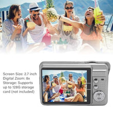 Load image into Gallery viewer, Cameras for Photography, DV Digital Camera 4K Digital Camera, 48MP 2.7in LCD Display 8X Zoom, Anti Shake Vlogging Camera for Photography Continuous (Silver)_1277
