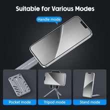 Load image into Gallery viewer, CAMOLO GEEK Magnetic Phone Tripod Stand Selfie Stick, MG-04 Foldable Lightweight Portable Travel Mount Holder, Compatible with MagSafe for iPhone 17 16 15 14 13 12 (No Card Slot)_3392
