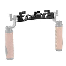 Load image into Gallery viewer, CAMVATE 15mm &amp; 19mm Dual-Port Rod Clamp with M6 Rosette for Shoulder Rig, Black_8031
