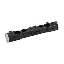 Load image into Gallery viewer, CAMVATE 15mm &amp; 19mm Dual-Port Rod Clamp with M6 Rosette for Shoulder Rig, Black_8033
