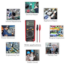 Load image into Gallery viewer, CAMWAY LCR Meter LCD Capacitance Inductance Resistance Tester Measuring Meter Self-Discharge pF nF F with Overrange Display, Black_1210
