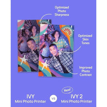 Load image into Gallery viewer, Canon Ivy 2 Mini Photo Printer (Blush Pink) - Bluetooth, Print from iOS &amp; Android Devices, Bundle Incl. 110 Zink Sticky-Back Prints, LED Light Bar, Protective Case, and USB Cable, BlushPink_346
