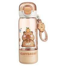 Load image into Gallery viewer, Capybara Water Bottle with Lid &amp; Keychain Cute Water Bottle with Silicone Straw, Drinking Cup &amp; Spout Portable Heat-Resistant Food Grade for Kids &amp; Girls, 510ml_1

