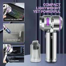 Load image into Gallery viewer, Car Vacuum Cleaner Cordless, 21000Pa Wireless Handheld Car Vacuum Cleaner Strong Suction, 4 in 1 Mini Vacuum Portable Cordless,100W High Power Brushless Motor &amp; Air Duster for Car,Home, Gifts, Purple_623
