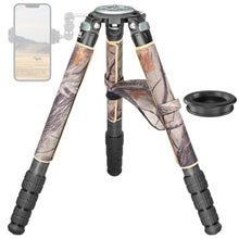 Load image into Gallery viewer, Carbon Fiber Heavy Duty Tripod for Camera, WEYLLAN LX9G Camera Bowl Tripod with 40mm Leg Camouflage Sleeve 10-Layer Carbon Fibre Professional Camcorder Tirpod for Telephoto Lens Max Load 88lbs/40kg_1
