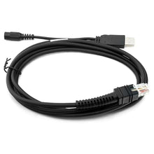 Load image into Gallery viewer, CARPSDZY CBA-U42-S07PAR USB Cable for Zebra Symbol DS3678-DP LI3608 LI3678 DS3600 DS3608 DS8108 Barcode Scanner, USB-A to RJ-45 Interface, 7ft(2.8m) Straight, 12V (Requires 12V Power Supply), Black_1157
