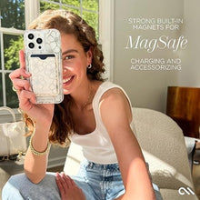 Load image into Gallery viewer, Case-Mate iPhone 15 Pro Case - Floral Gems [12FT Drop Protection] [Compatible with MagSafe] Magnetic Cover with Sparkly Rhinestones for iPhone 15 Pro 6.1", Anti-Scratch, Shockproof, Slim Fit_1869
