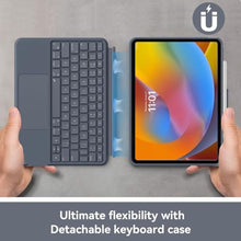 Load image into Gallery viewer, Case with Keyboard for iPad Pro 12.9-inch (6th, 5th, 4th Gen), iPad Air 13(M3 2025 / M2 2024): Bluetooth Wireless Detachable Magnetic Stand Rechargeable Keyboard with Removable Cover/ Trackpad(Grey)_1322
