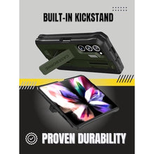 Load image into Gallery viewer, CaseBorne V Compatible with Samsung Galaxy Z Fold 5 Case - Full Body Protective Case with Hinge Cover, [Tempered Glass Screen Protector], Kickstand and S Pen Holder, [Recycled Materials] Green_7580
