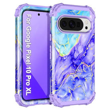 Load image into Gallery viewer, Casetego Compatible with Google Pixel 10 Pro XL Case,Three Layer Heavy Duty Sturdy Shockproof Full Body Protection Rugged Hard PC+Soft TPU Bumper Case for Google Pixel 10 Pro XL,All Purple, AllPurple_1
