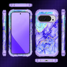 Load image into Gallery viewer, Casetego Compatible with Google Pixel 10 Pro XL Case,Three Layer Heavy Duty Sturdy Shockproof Full Body Protection Rugged Hard PC+Soft TPU Bumper Case for Google Pixel 10 Pro XL,All Purple, AllPurple_1626
