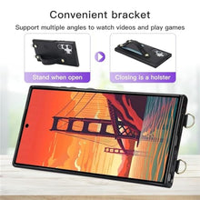 Load image into Gallery viewer, CCSmall Crossbody Case for Samsung Galaxy S25 Ultra with Card Slot Holder for Women, Adjustable Shoulder Strap Lanyard with Wristband Kickstand Phone Cover Case for Samsung S25 Ultra KB Black_66
